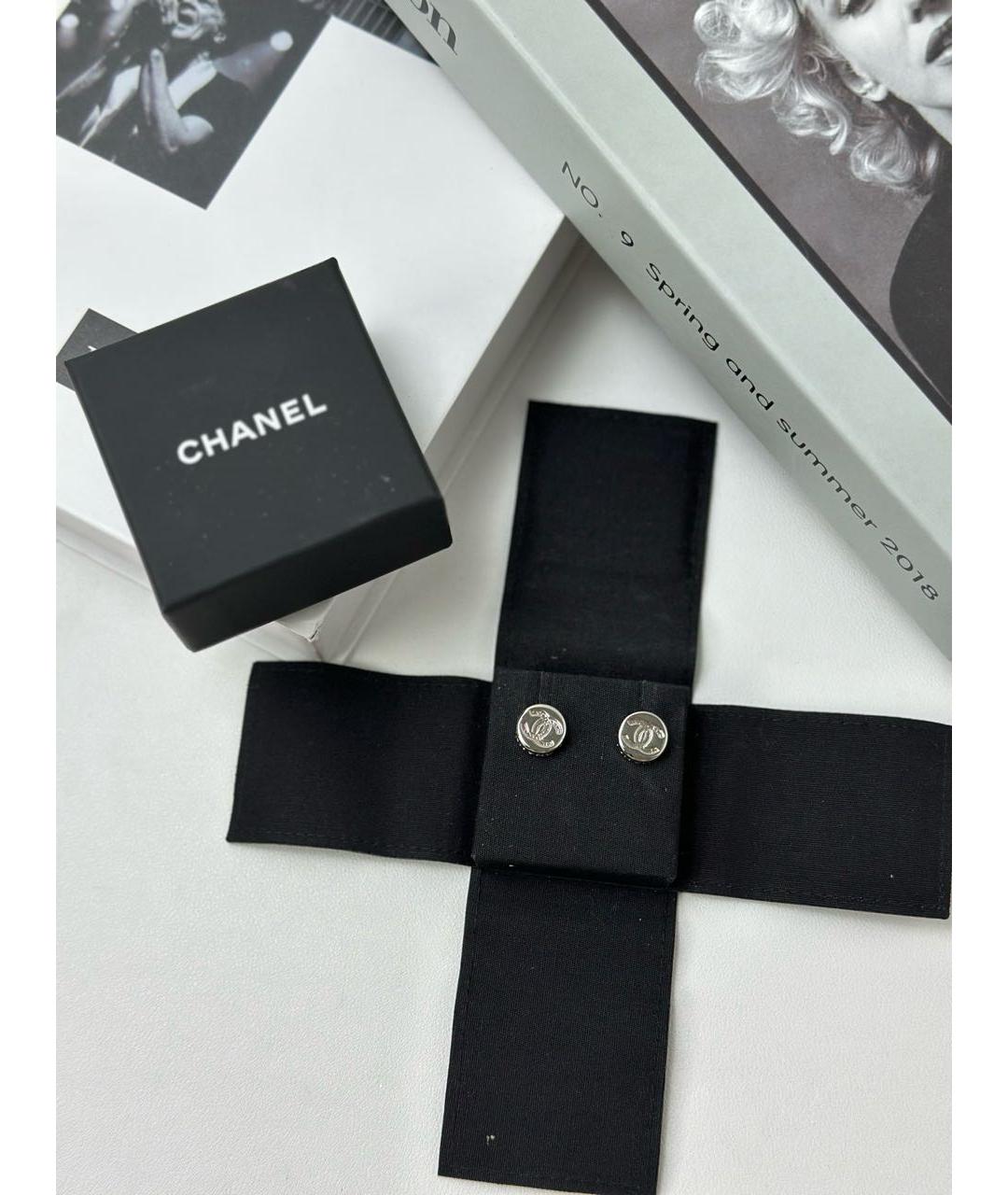 CHANEL Серебряные серьги, фото 2