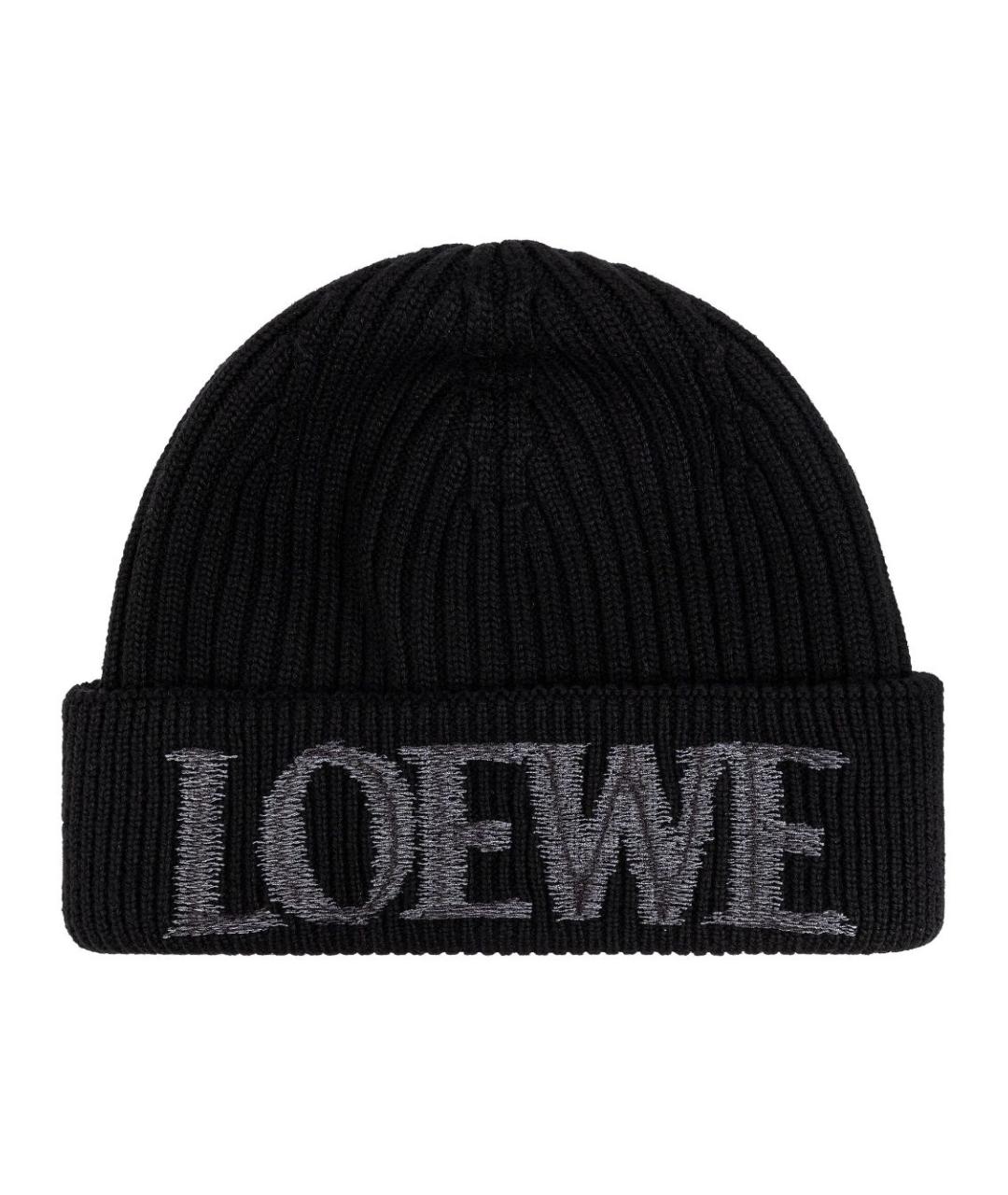 LOEWE Черная шапка, фото 1