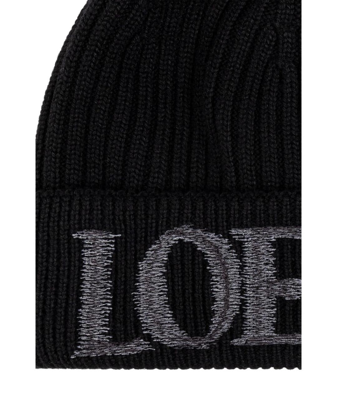 LOEWE Черная шапка, фото 2
