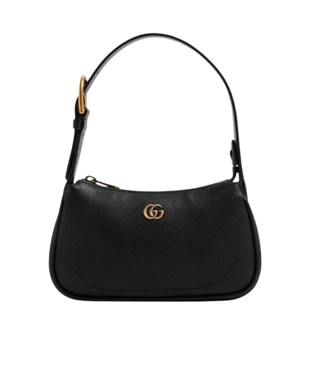 GUCCI Черная кожаная сумка через плечо, фото 1