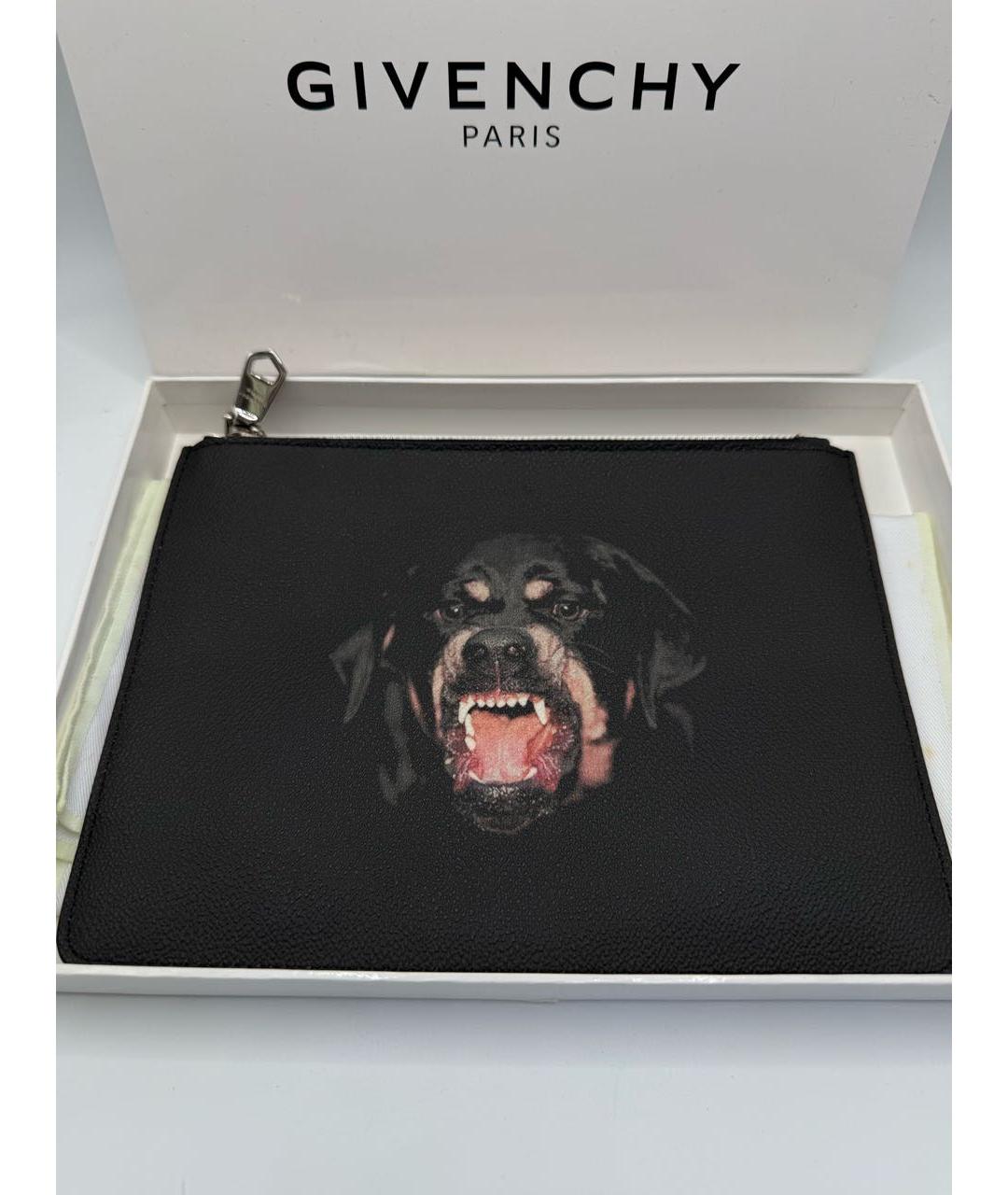 GIVENCHY Черная кожаная сумка тоут, фото 3