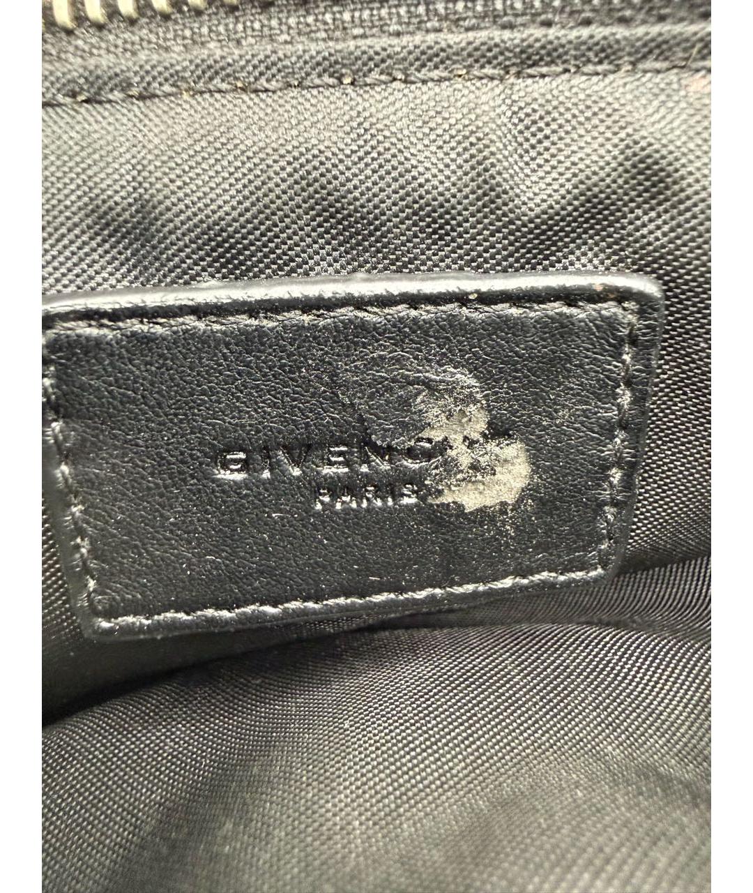 GIVENCHY Черная кожаная сумка тоут, фото 5