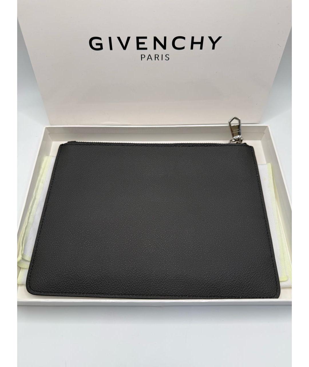 GIVENCHY Черная кожаная сумка тоут, фото 2
