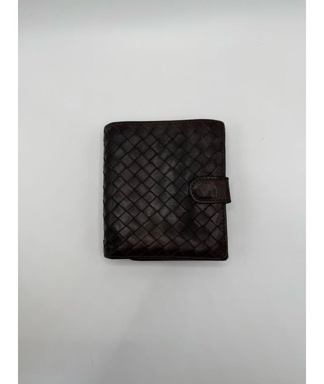 BOTTEGA VENETA Черный кожаный кошелек, фото 8