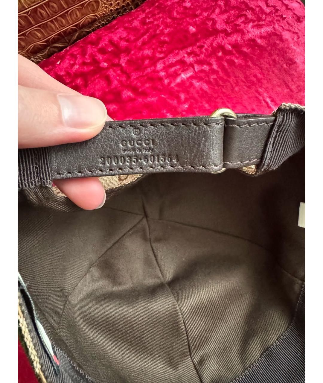 GUCCI Бежевая хлопковая кепка/бейсболка, фото 5