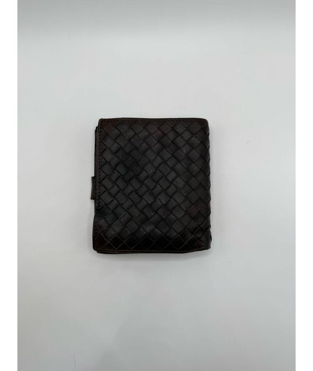 BOTTEGA VENETA Черный кожаный кошелек, фото 2