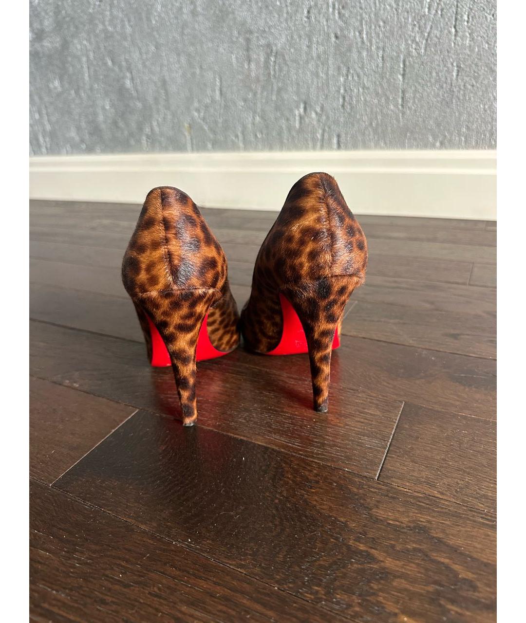 CHRISTIAN LOUBOUTIN Мульти замшевые туфли, фото 4
