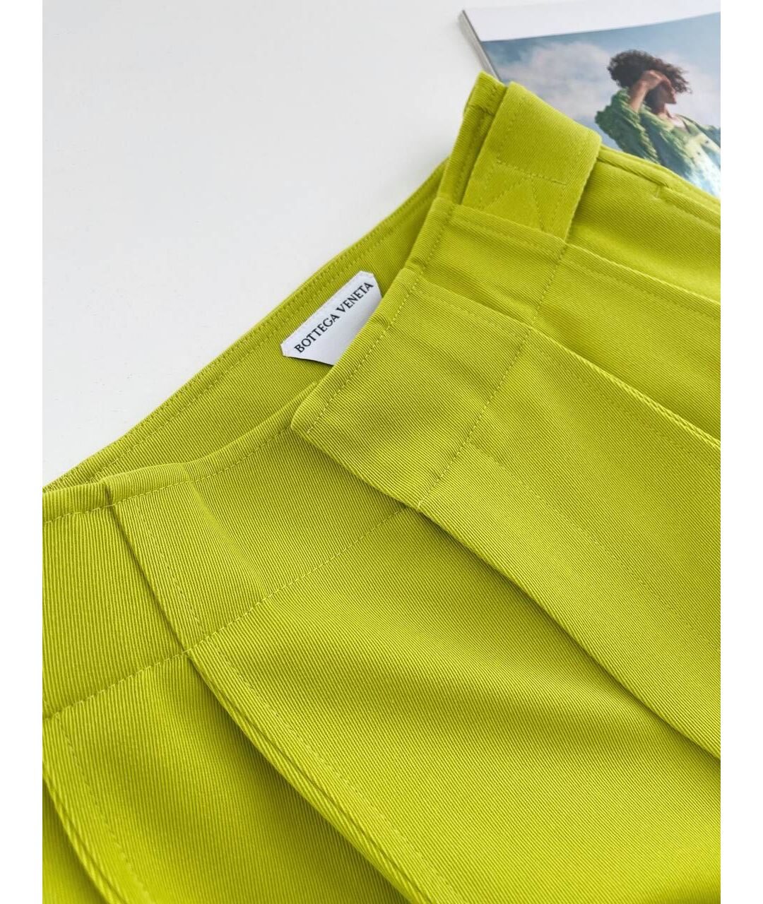 BOTTEGA VENETA Зеленый шерстяной костюм с брюками, фото 5