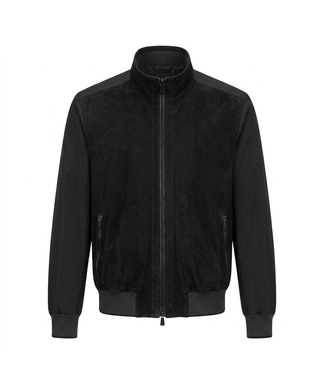 ERMENEGILDO ZEGNA XXX Темно-синяя полиэстеровая куртка, фото 1