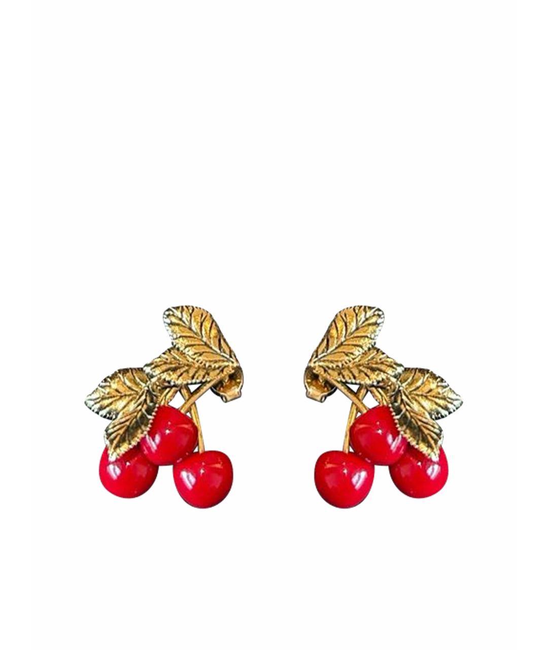 SAINT LAURENT Золотые серьги, фото 1
