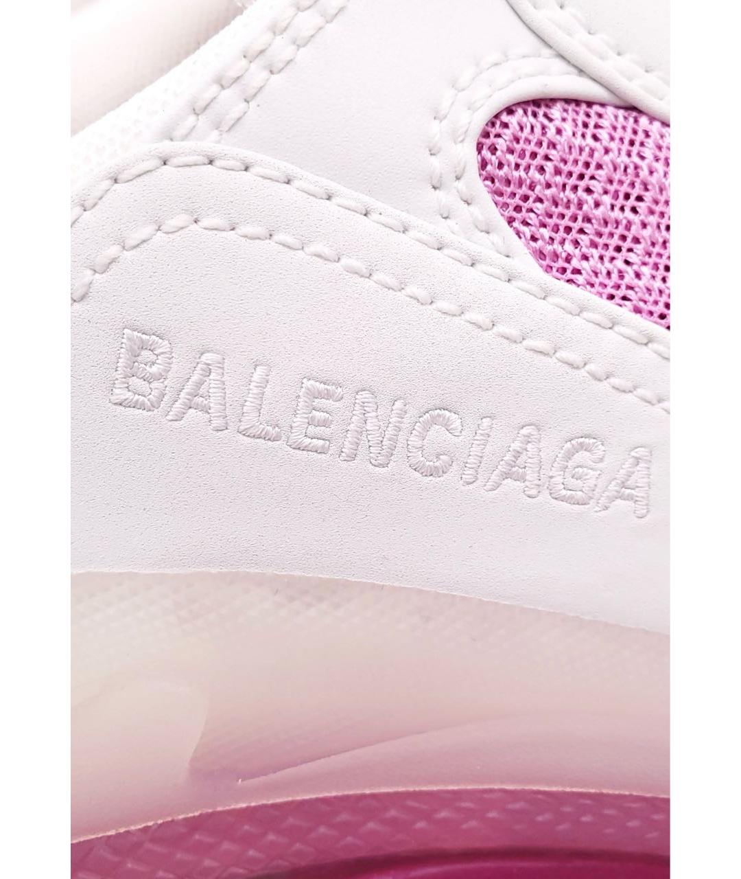 BALENCIAGA Розовые кожаные кроссовки, фото 5