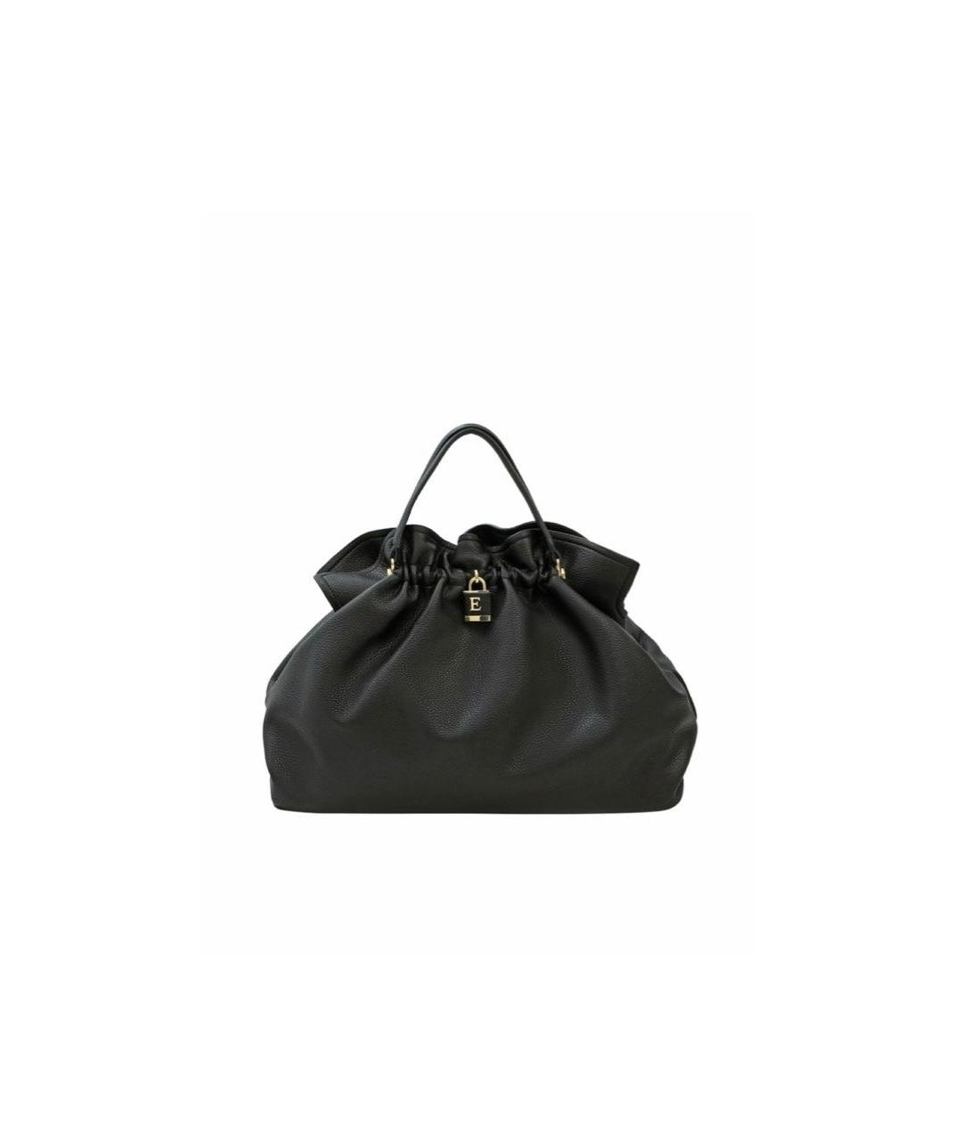 ERMANNO FIRENZE Черная сумка через плечо из искусственной кожи, фото 1
