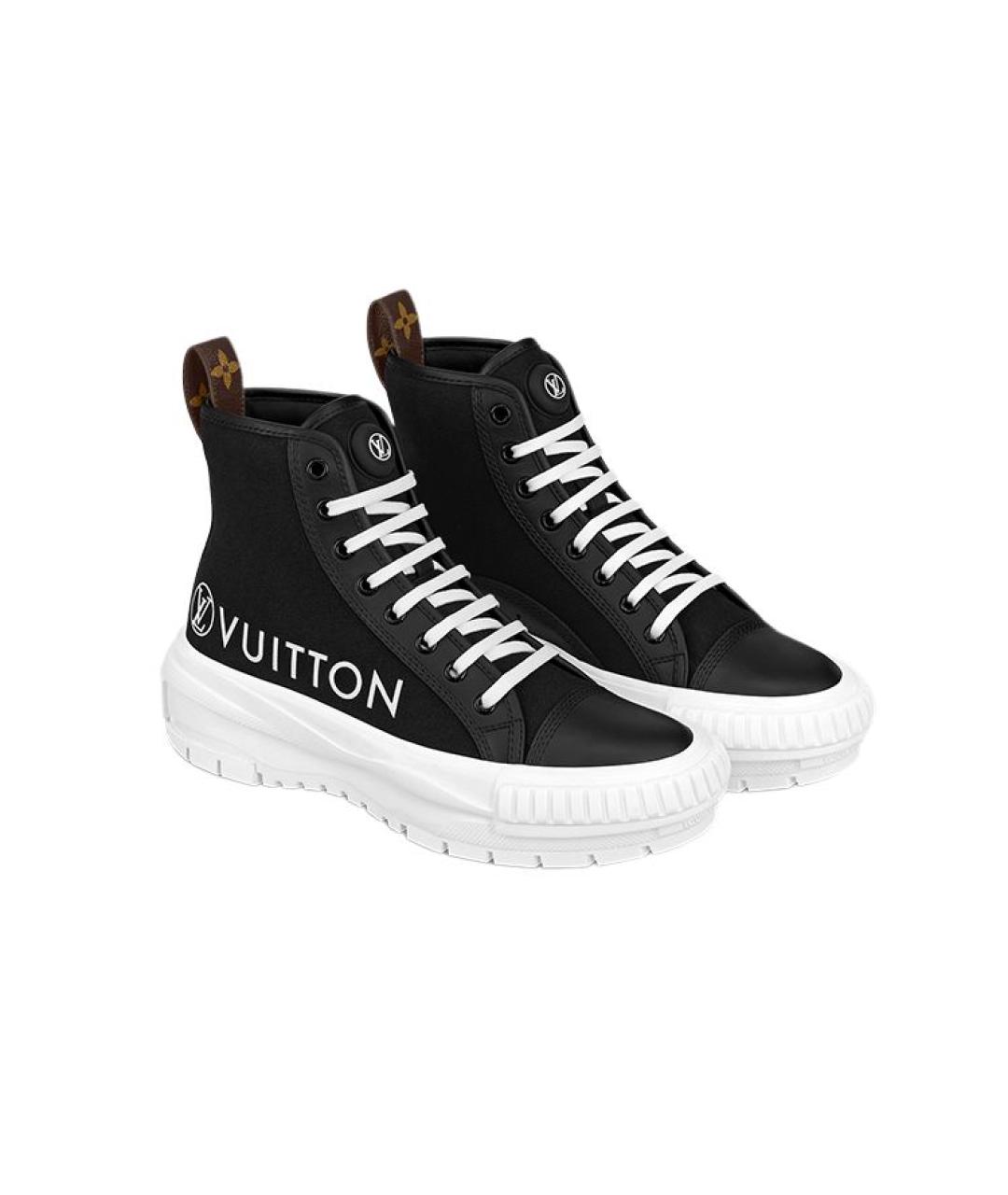 LOUIS VUITTON Черные кеды, фото 3