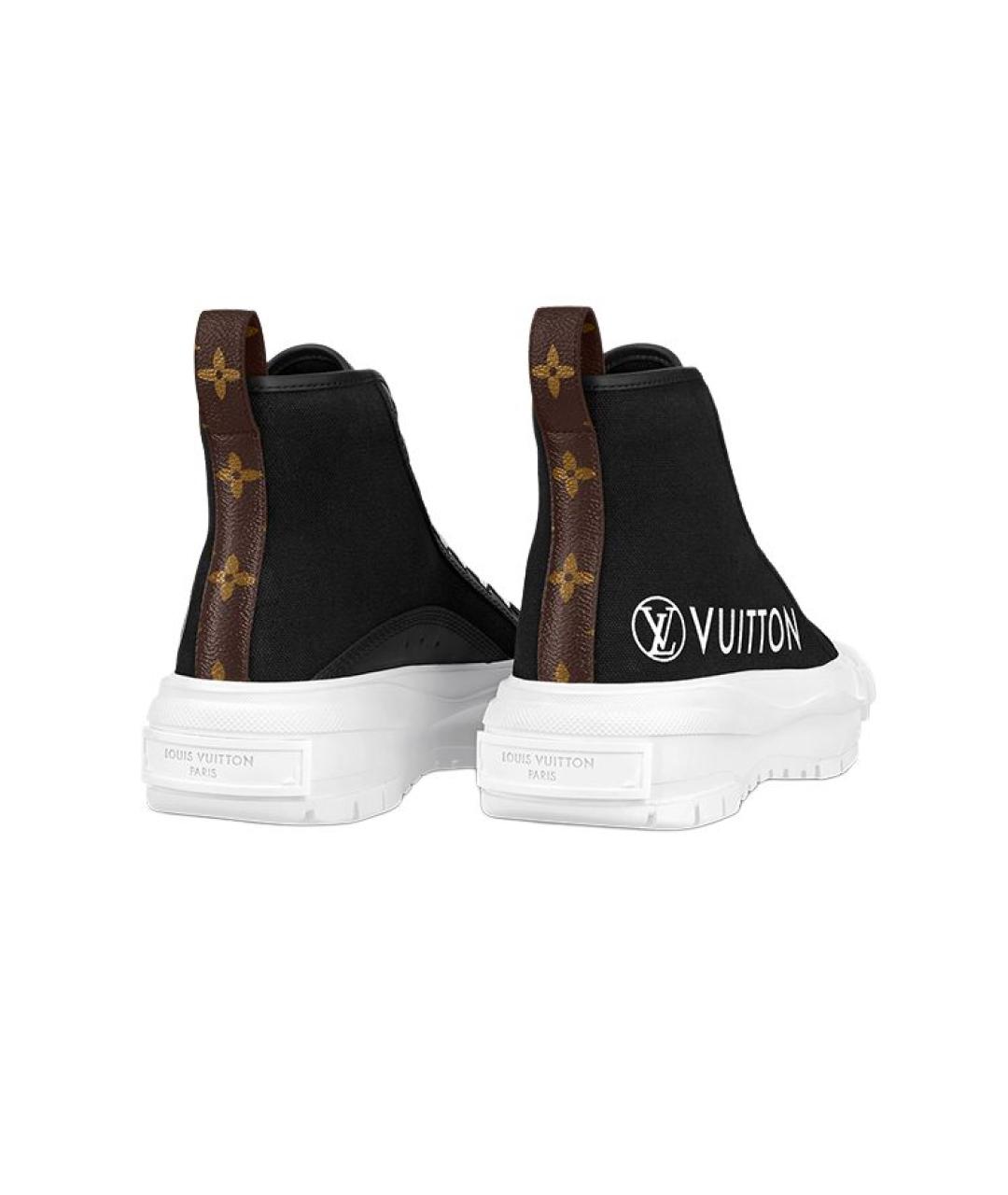 LOUIS VUITTON Черные кеды, фото 4