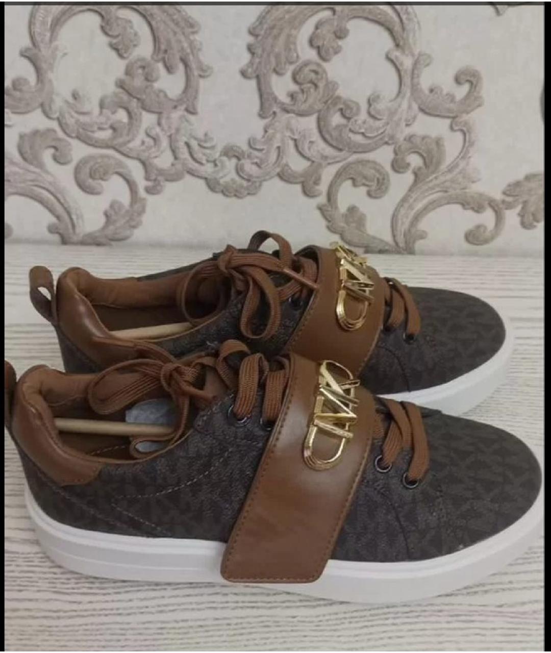 MICHAEL KORS Коричневые кеды из искусственной кожи, фото 3