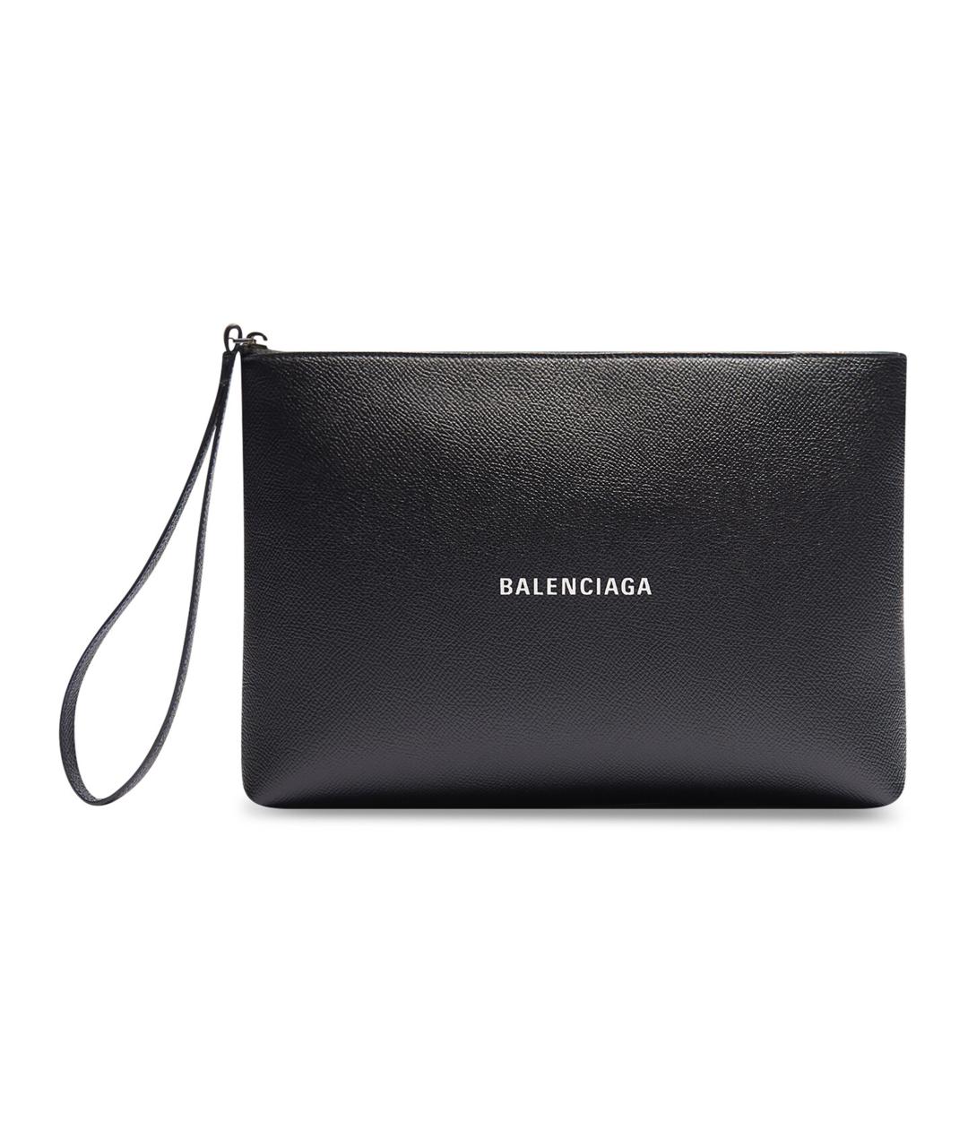 BALENCIAGA Черная кожаная папка для документов, фото 1