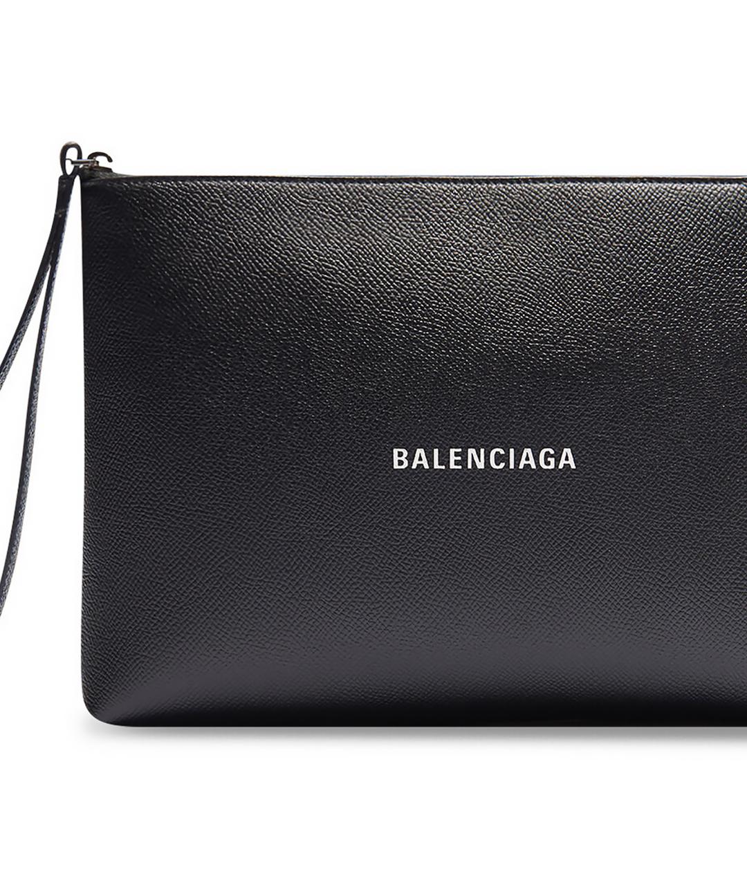 BALENCIAGA Черная кожаная папка для документов, фото 5