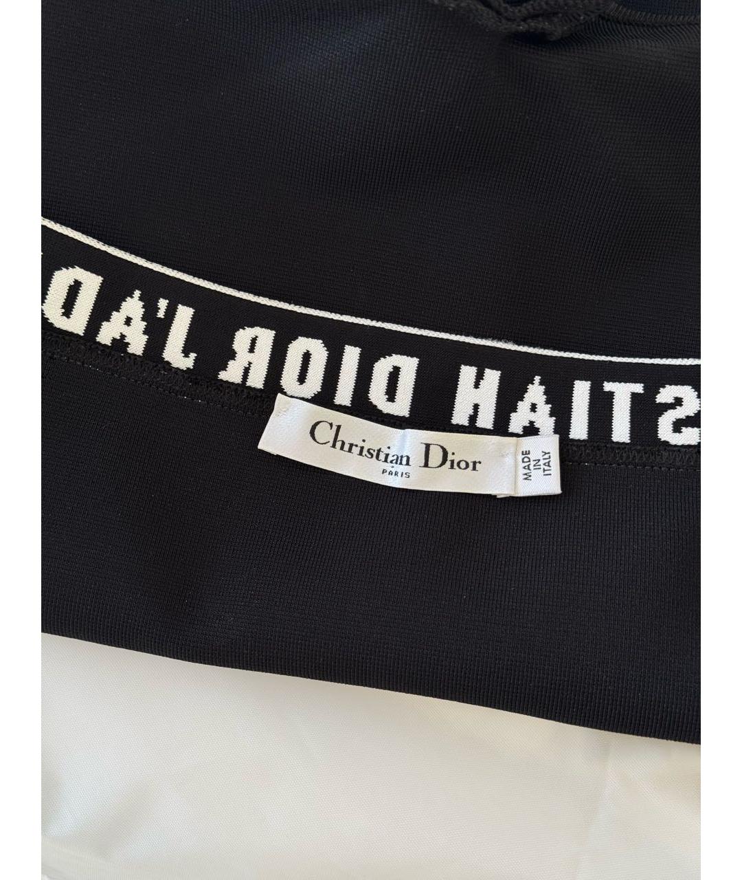 CHRISTIAN DIOR Черные вискозные шорты, фото 4