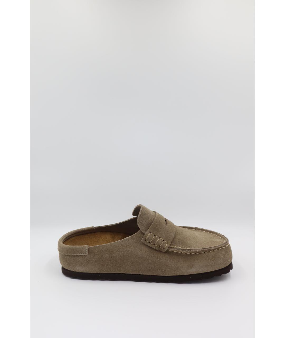 BIRKENSTOCK Бежевые замшевые сандалии, фото 3