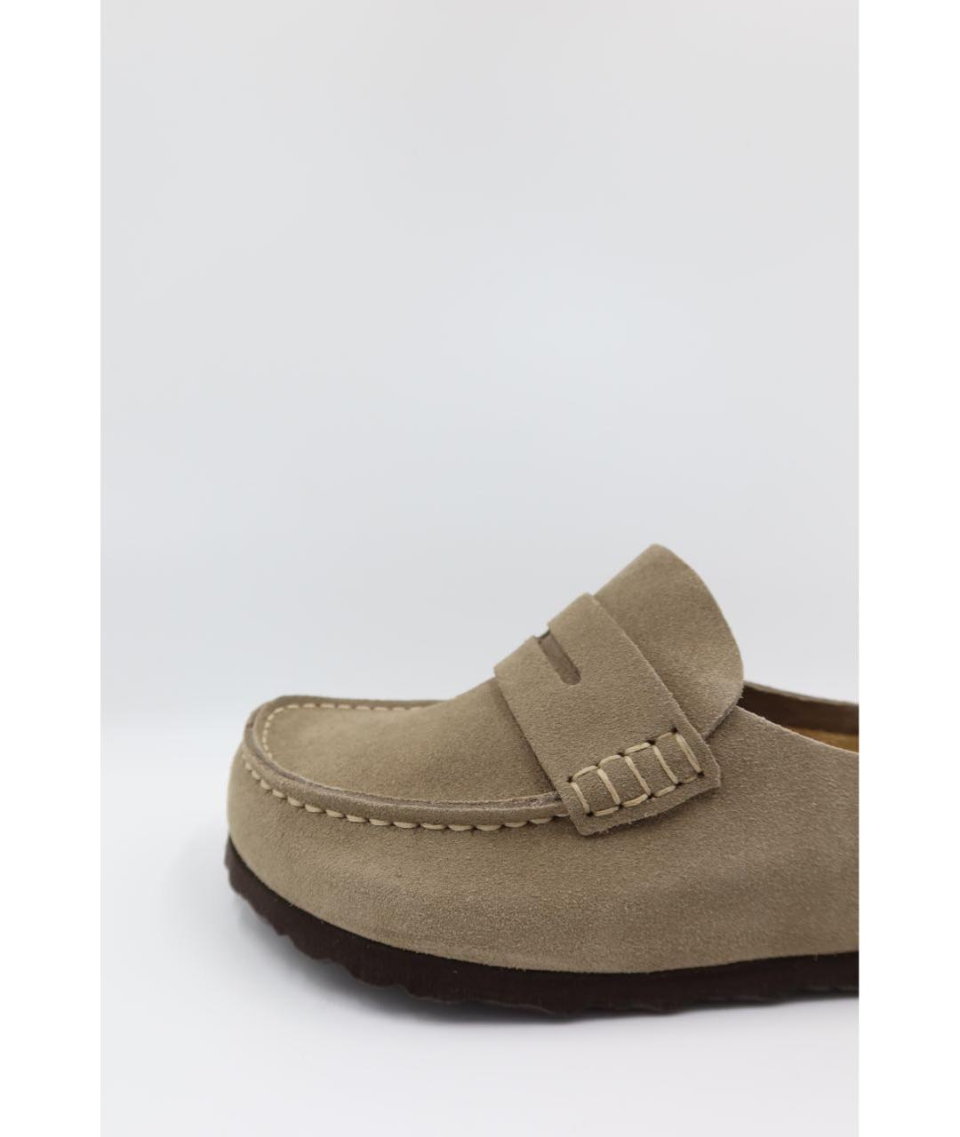 BIRKENSTOCK Бежевые замшевые сандалии, фото 3