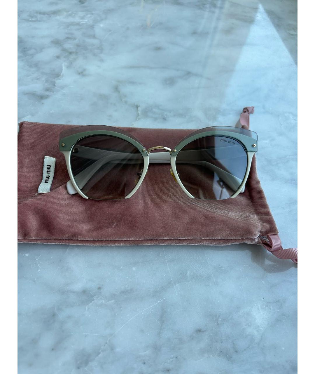 MIU MIU Мульти пластиковые солнцезащитные очки, фото 9