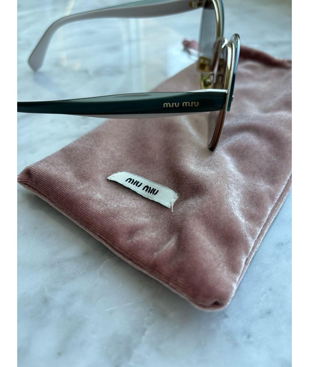 MIU MIU Мульти пластиковые солнцезащитные очки, фото 3