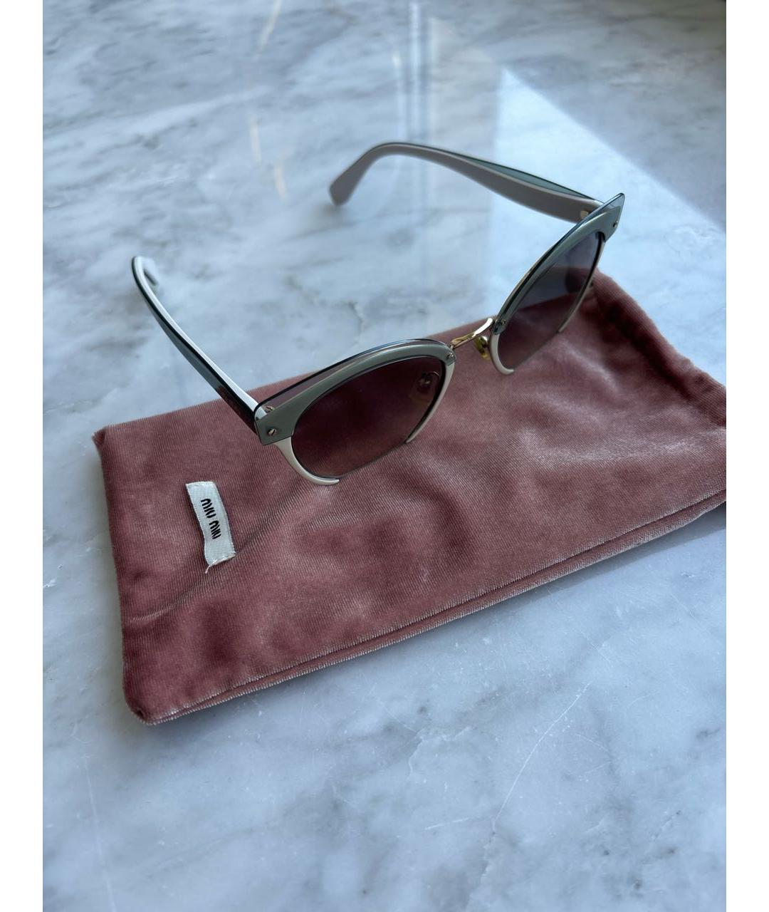 MIU MIU Мульти пластиковые солнцезащитные очки, фото 2