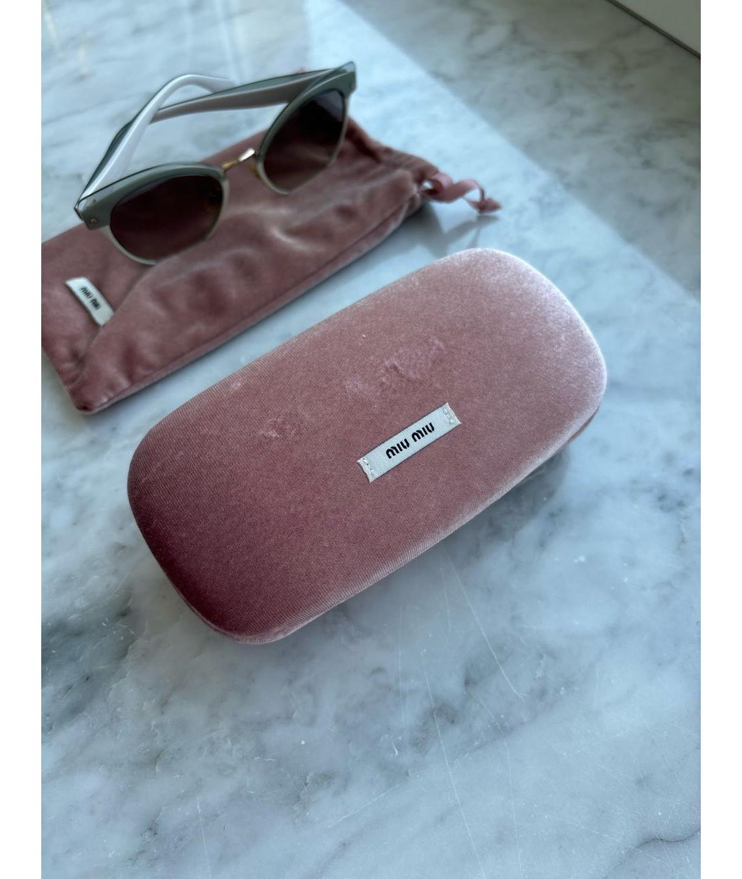 MIU MIU Мульти пластиковые солнцезащитные очки, фото 4