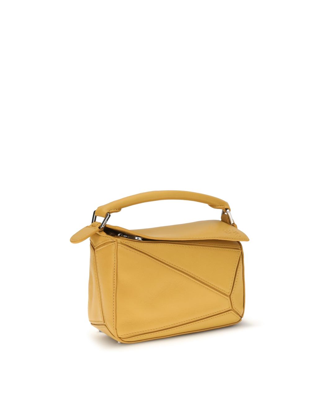 LOEWE Горчичная кожаная сумка через плечо, фото 2