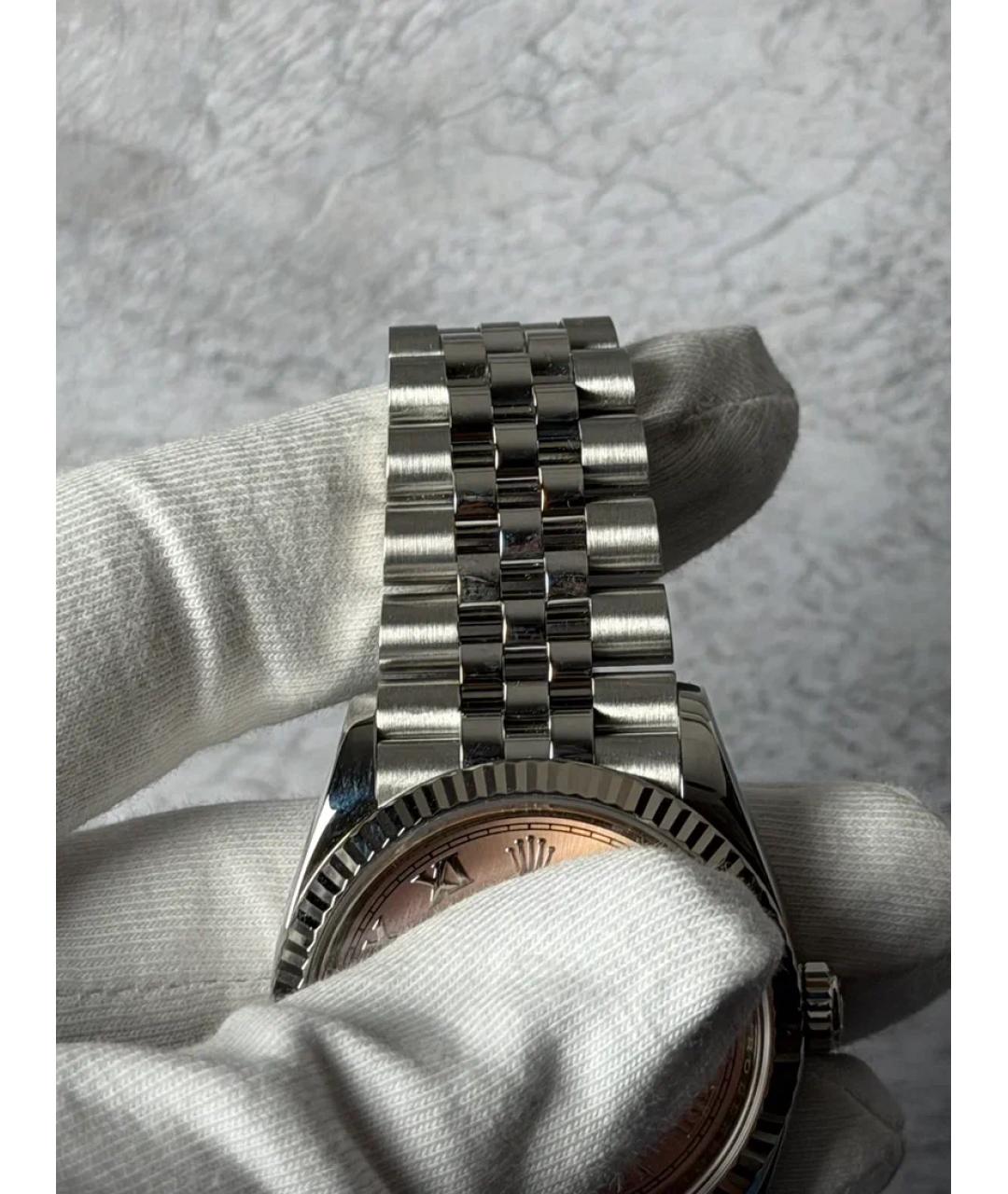 ROLEX Розовые часы из белого золота, фото 6