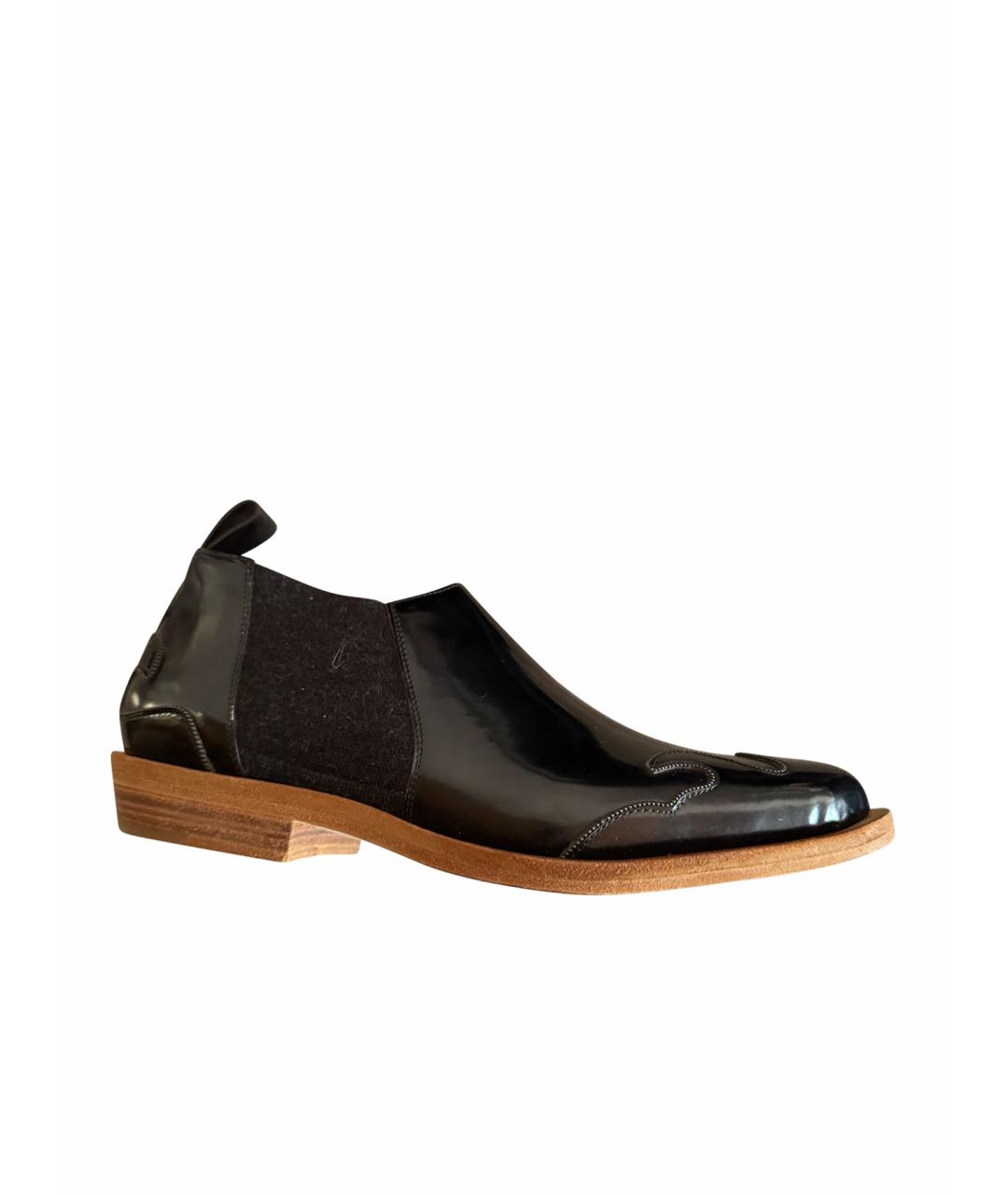 BRUNELLO CUCINELLI Черные ботильоны из лакированной кожи, фото 1