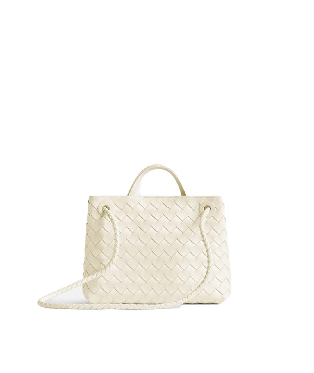 BOTTEGA VENETA Бежевая кожаная сумка тоут, фото 3