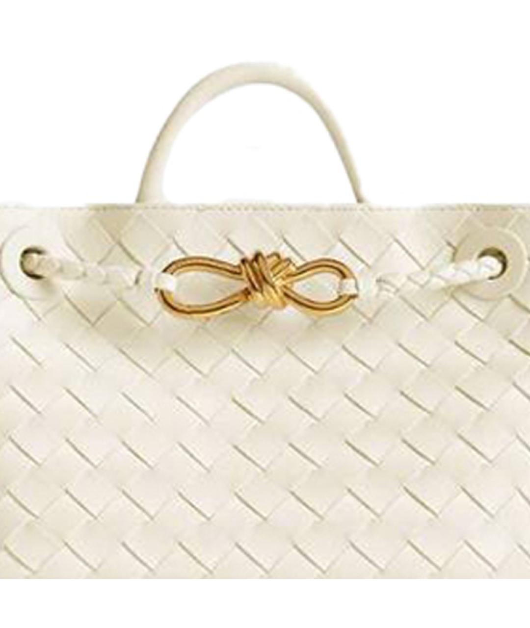 BOTTEGA VENETA Бежевая кожаная сумка тоут, фото 2