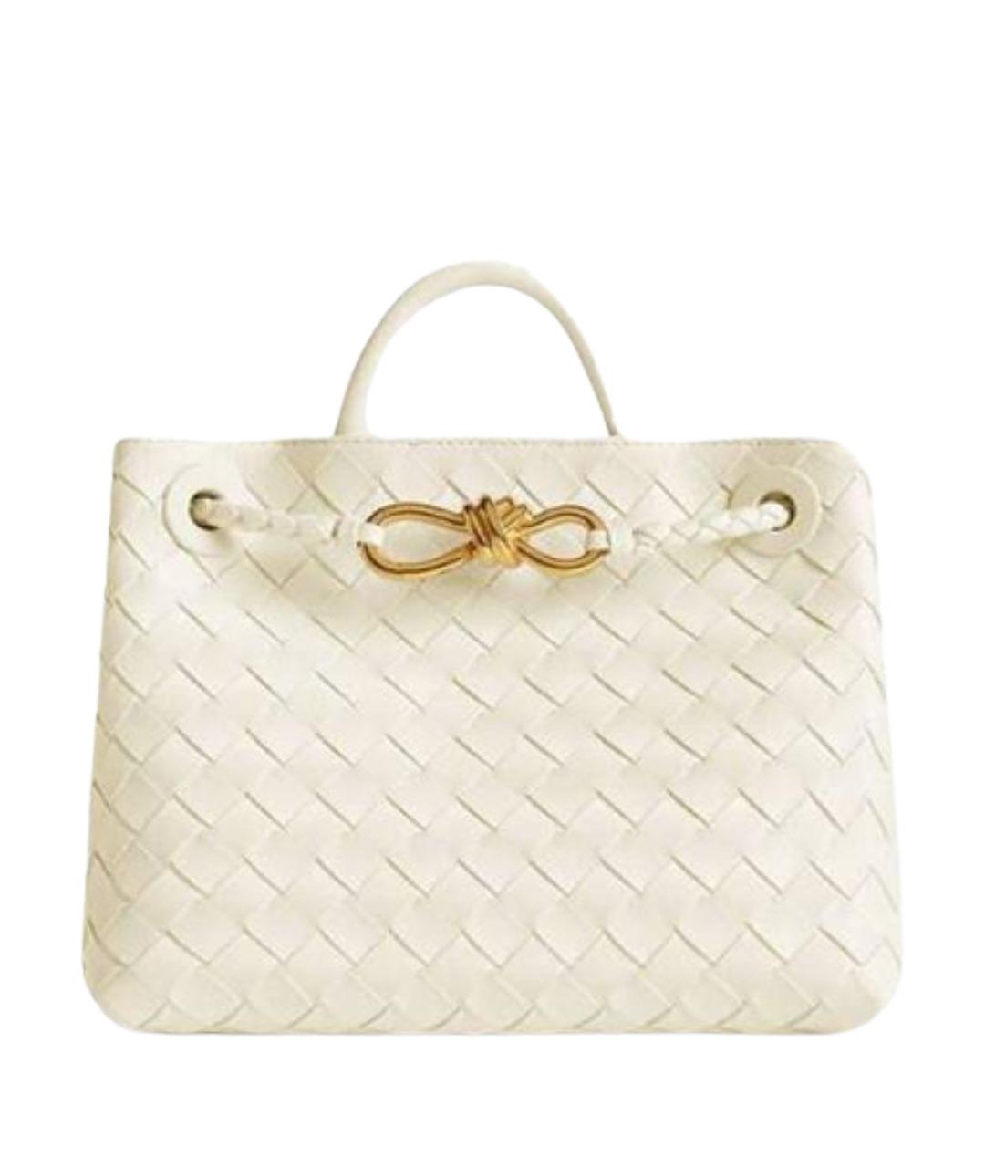 BOTTEGA VENETA Бежевая кожаная сумка тоут, фото 1