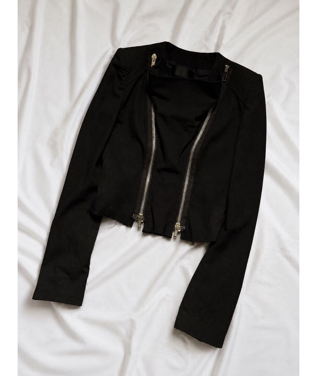 HAIDER ACKERMANN Черная шерстяная куртка, фото 3