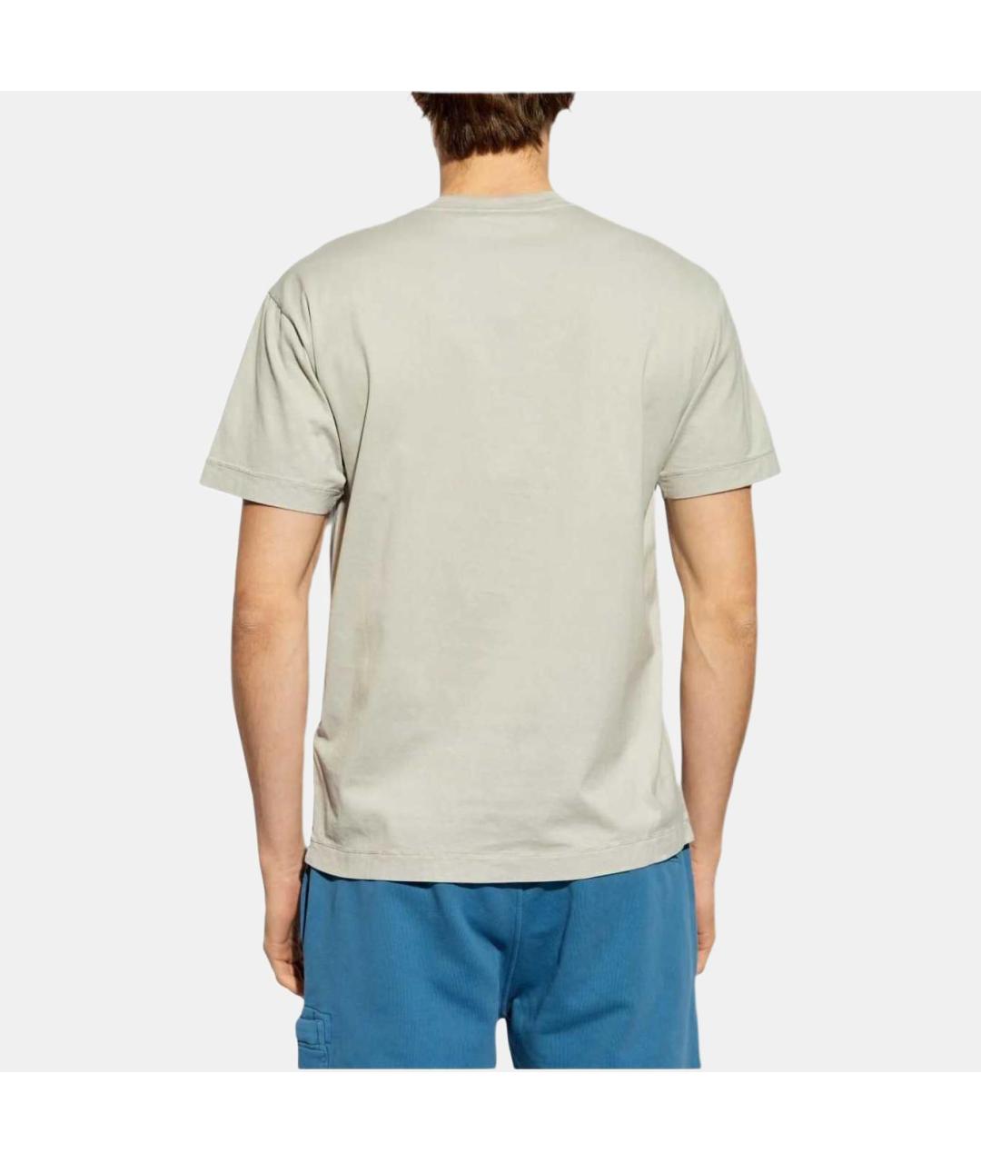 STONE ISLAND Белая футболка, фото 4