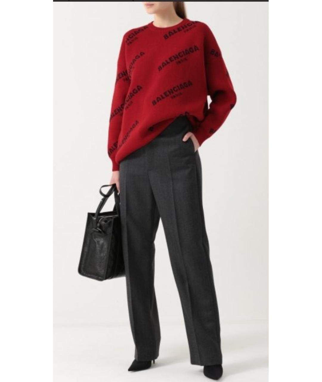 BALENCIAGA Шерстяные прямые брюки, фото 2