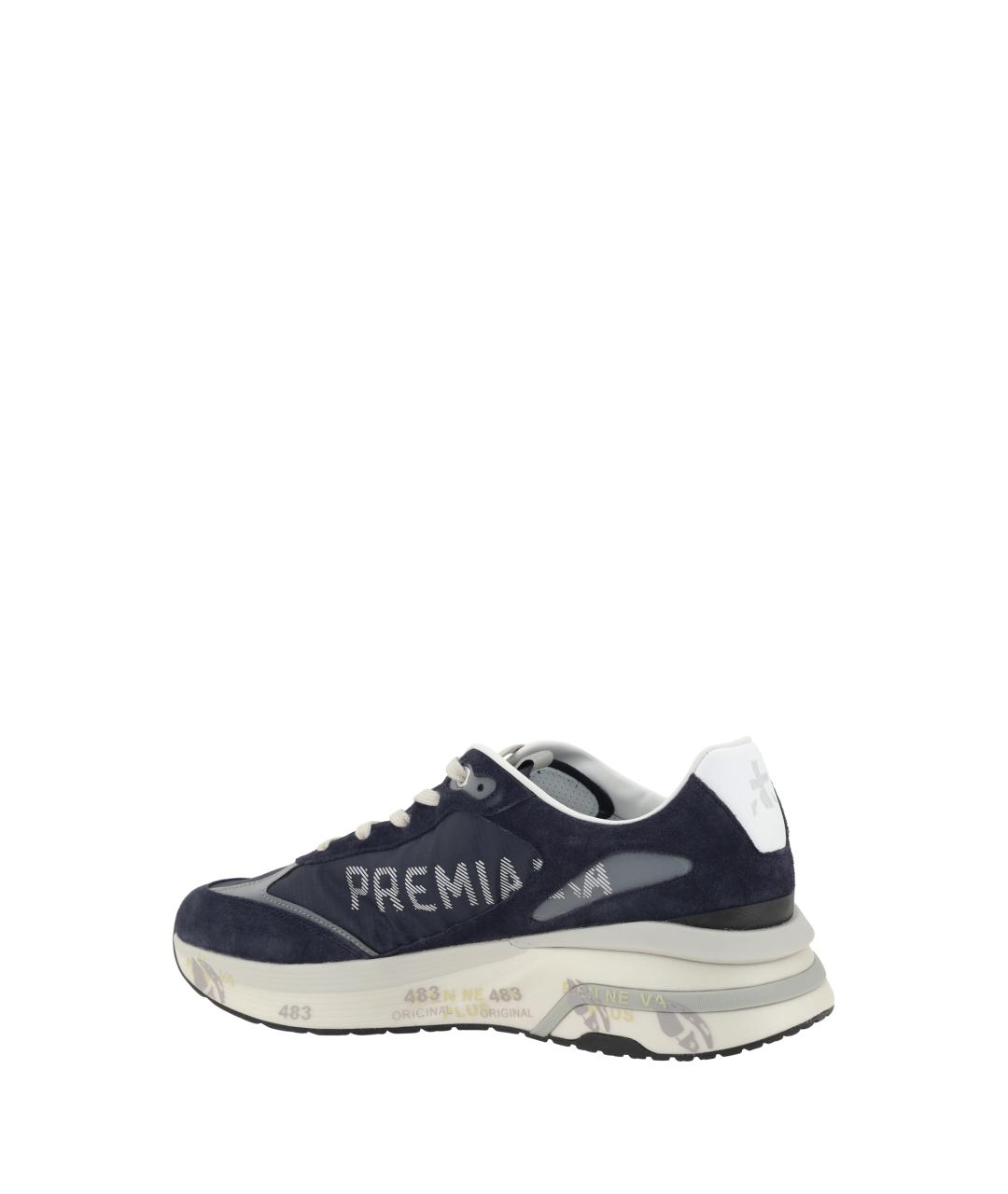 PREMIATA Синие низкие кроссовки / кеды, фото 3