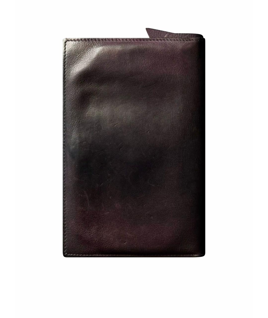 ANN DEMEULEMEESTER Фиолетовый кожаный кошелек, фото 1
