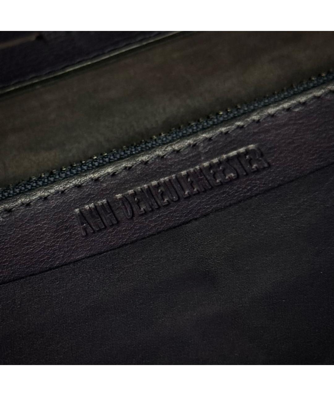 ANN DEMEULEMEESTER Фиолетовый кожаный кошелек, фото 7