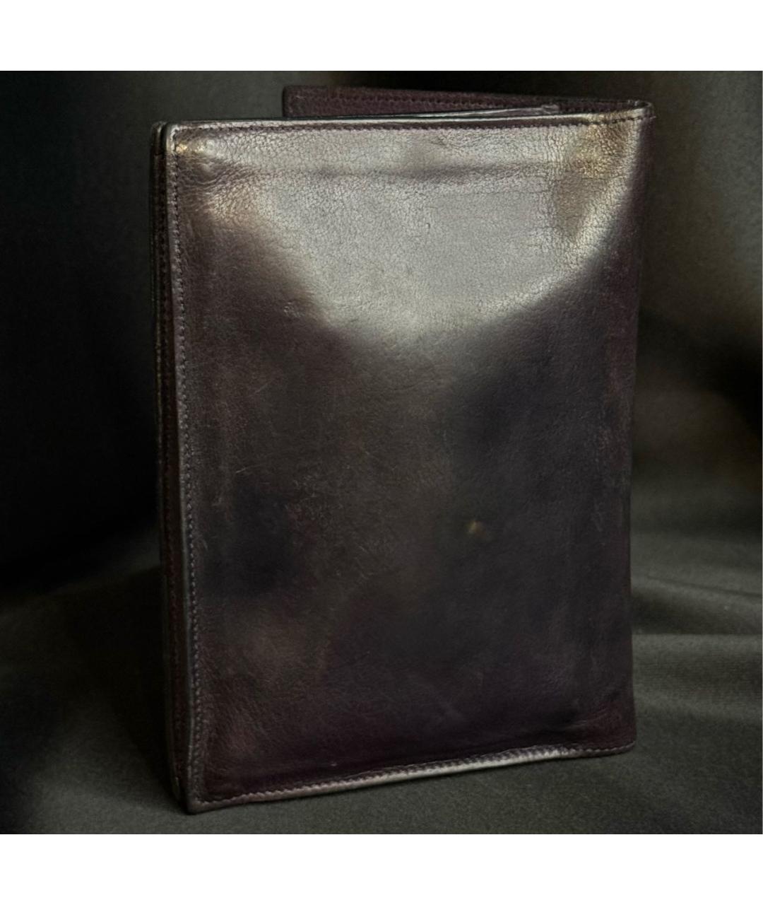 ANN DEMEULEMEESTER Фиолетовый кожаный кошелек, фото 5