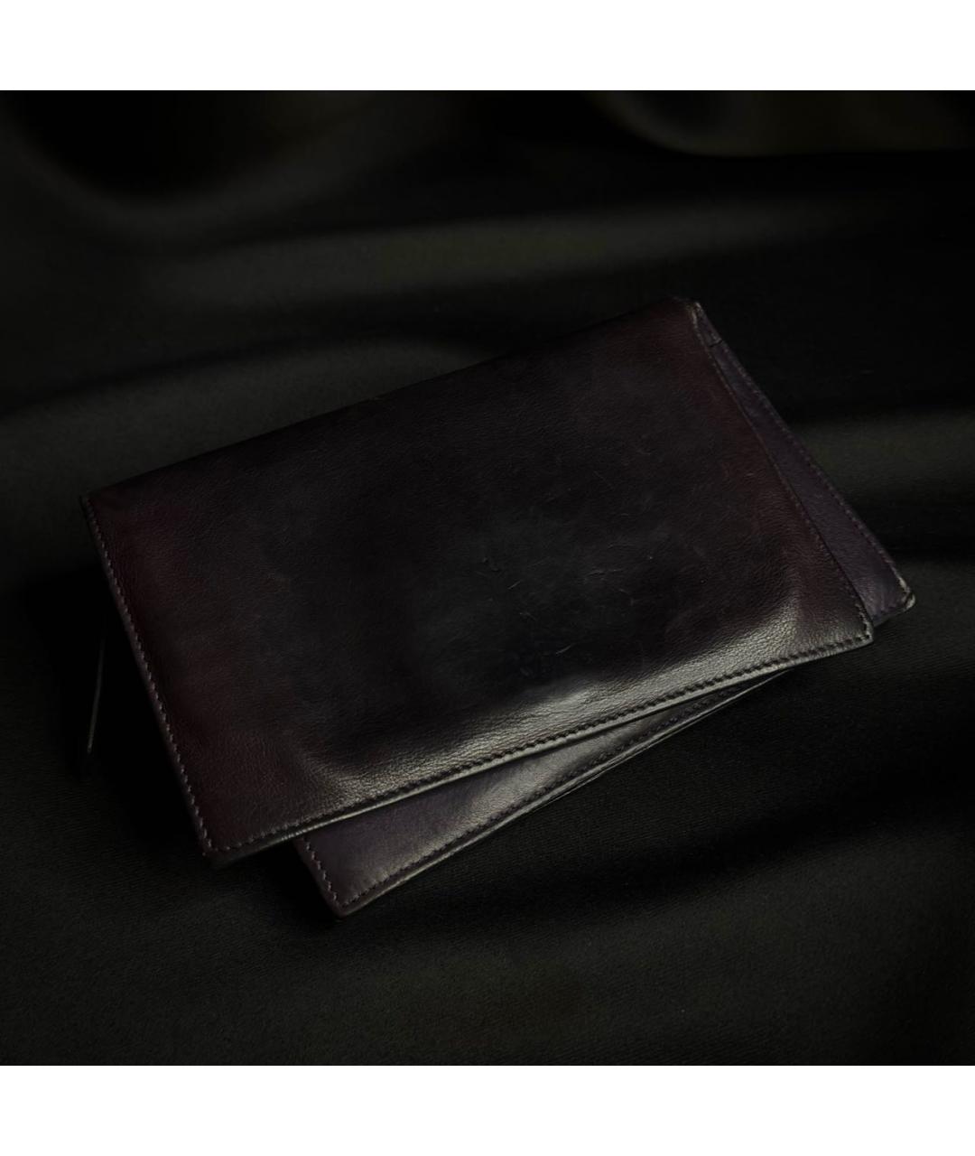 ANN DEMEULEMEESTER Фиолетовый кожаный кошелек, фото 3