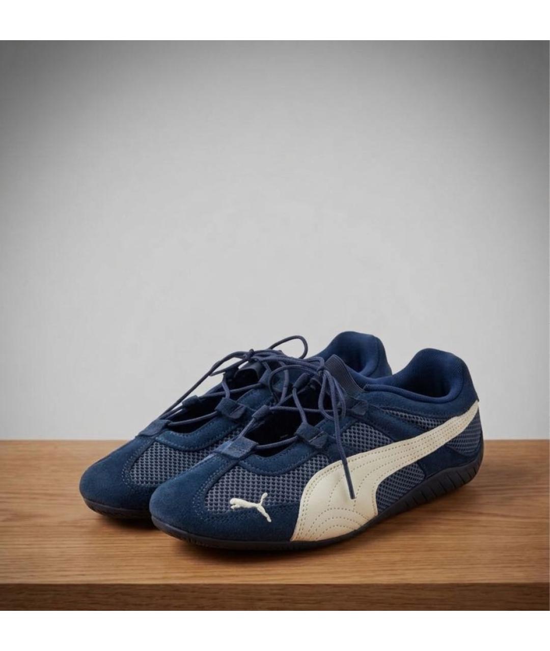 PUMA Темно-синие текстильные балетки, фото 7