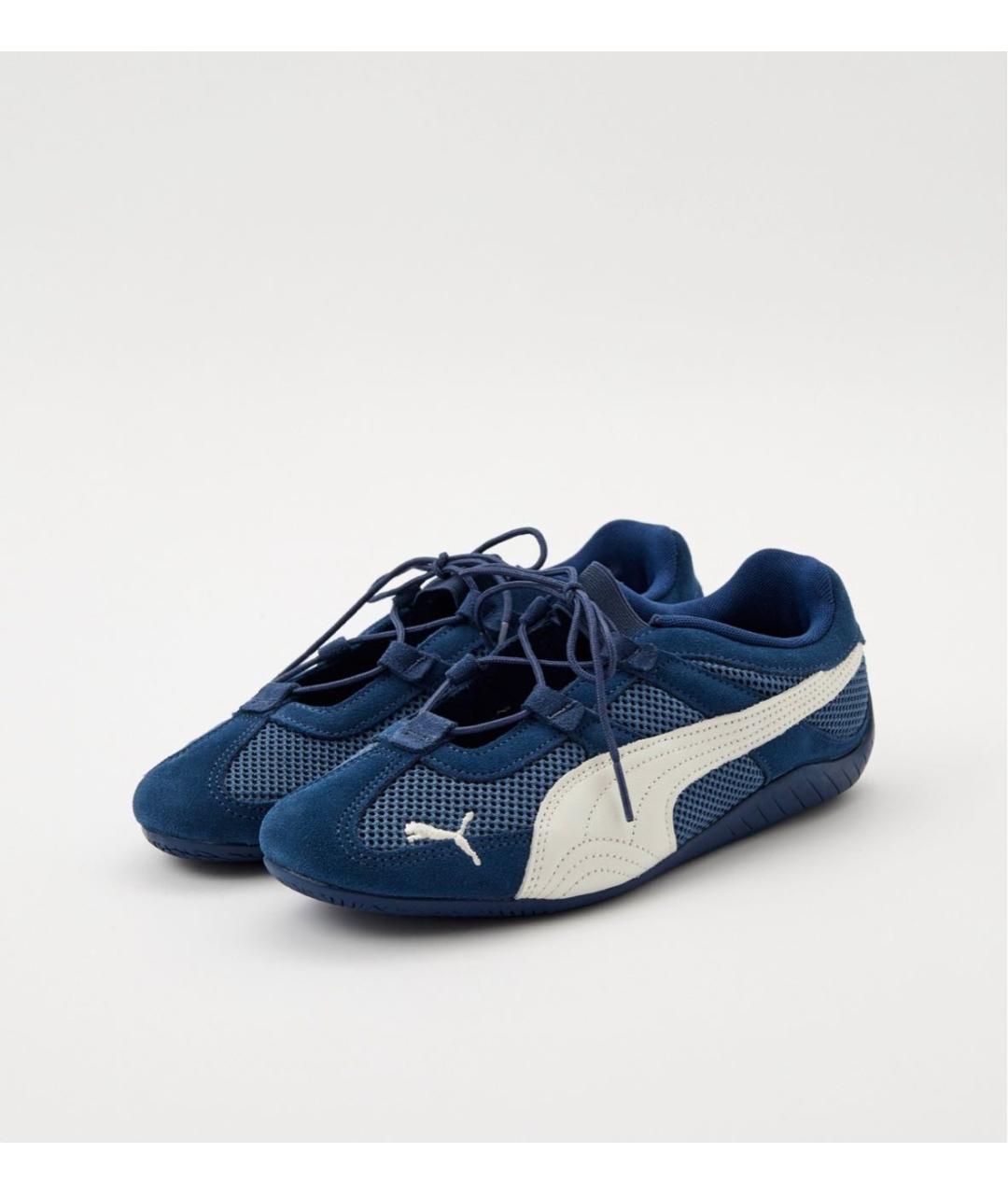 PUMA Темно-синие текстильные балетки, фото 2