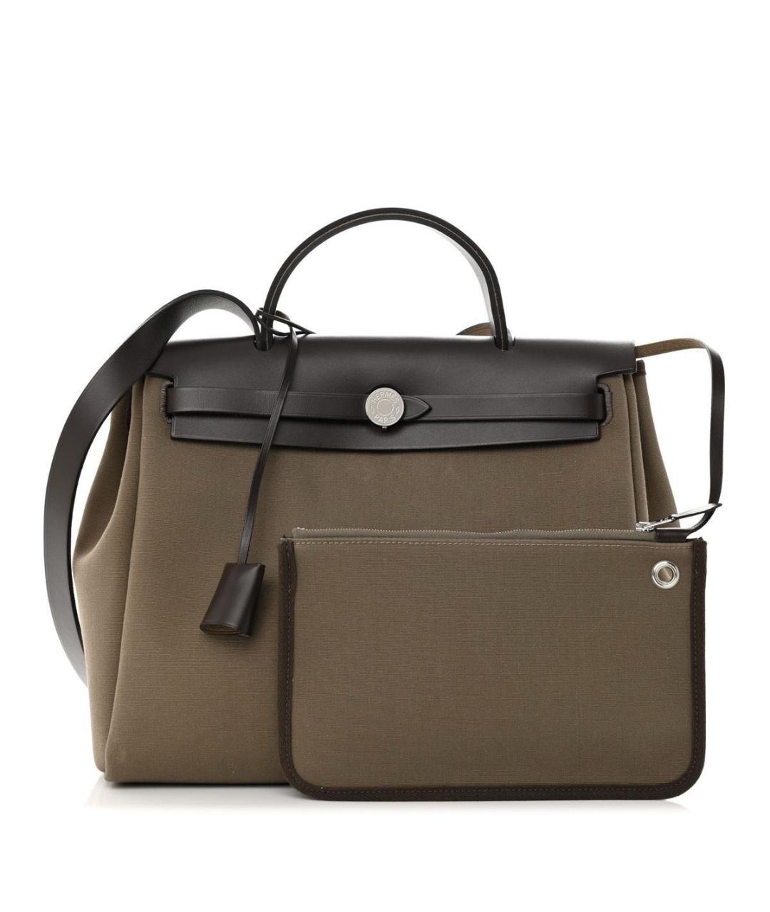 HERMES Хаки сумка через плечо, фото 2