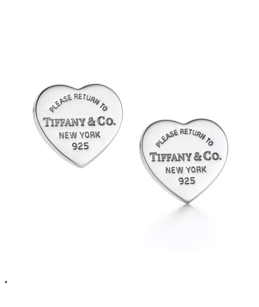 TIFFANY&CO Серебряные серебряные серьги, фото 4