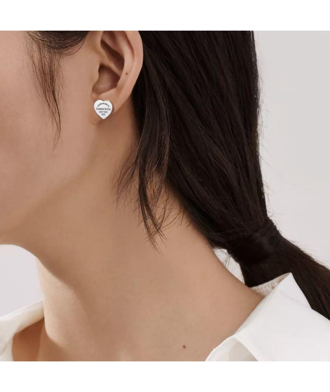 TIFFANY&CO Серебряные серебряные серьги, фото 2