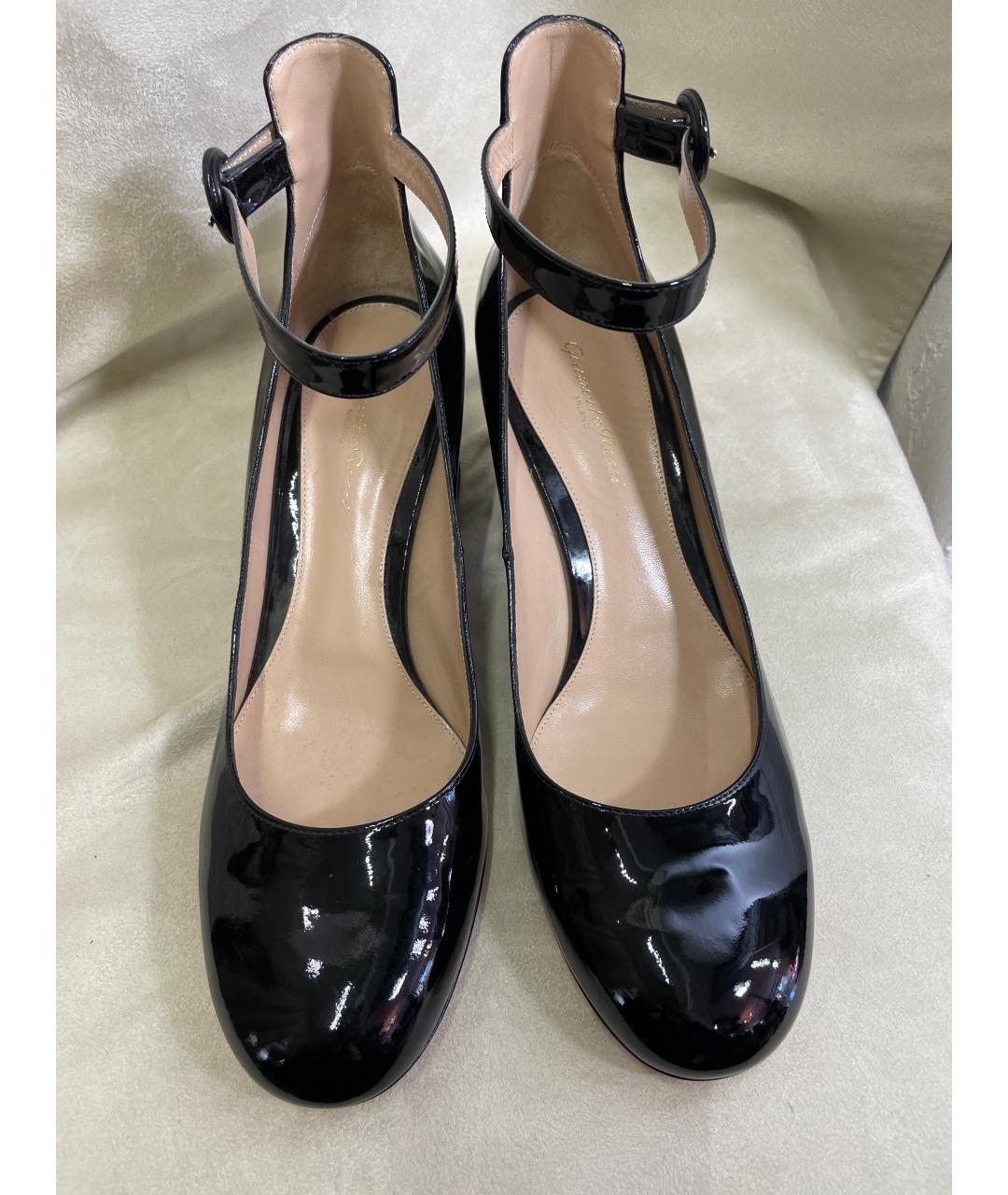 GIANVITO ROSSI Черные туфли из лакированной кожи, фото 2