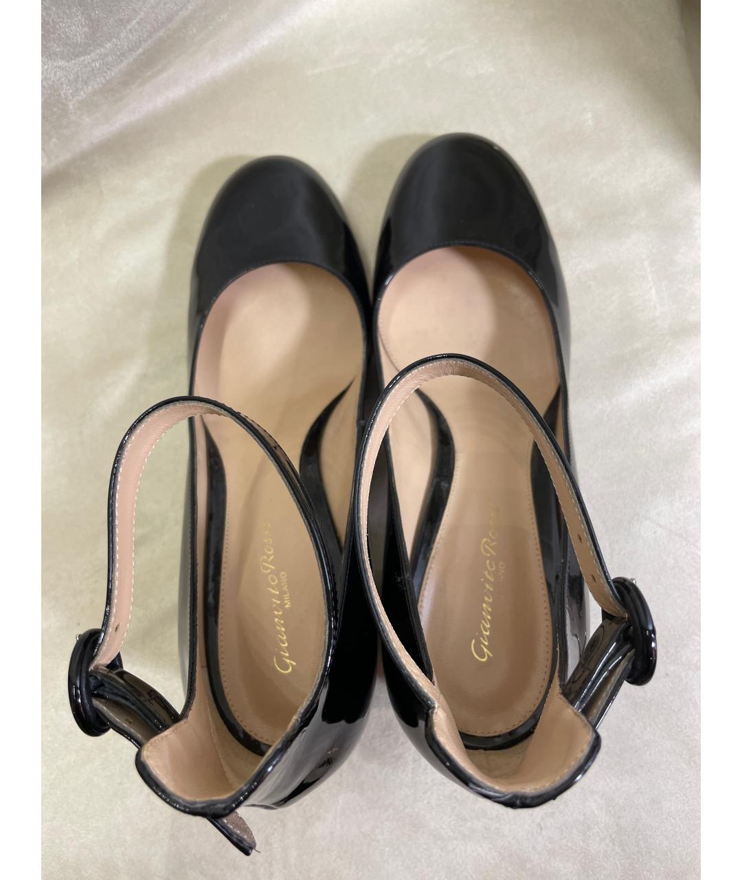 GIANVITO ROSSI Черные туфли из лакированной кожи, фото 3
