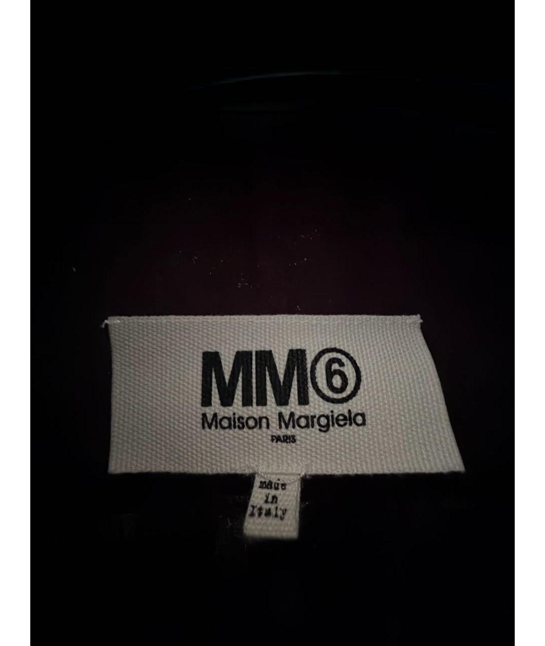 MM6 MAISON MARGIELA Черная хлопковая рубашка, фото 3
